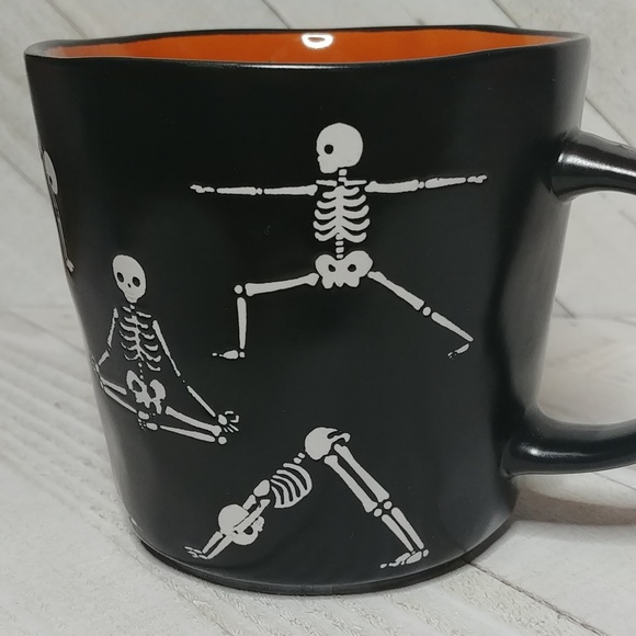 NEW "Nama - Stay Scary" Yoga Pose Skeleton Halloween Mug - Picture 4 of 5